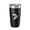 Black, variant on McKenzie Lake Map Tumbler Travel Mug Insulated Laser Engraved Coffee Cup Wisconsin 20 oz Coral