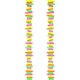 thumbnail image 1 of KAKOWELY 2 guirnaldas de papel fluorescentes, banderines de neón para fiestas que brillan en la oscuridad, serpentinas colgantes, 1 of 4