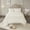 Off White, variant on Noaman Tufted Cotton Chenille Medallion Fringe Coverlet Mini Set Taupe King/Cal King, 100% Cotton, Shabby Chic Design