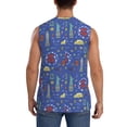 thumbnail image 4 of Fotbe New-York City Men's Camiseta sin Mangas Estampada para Hombres, Playera Casual para Gimnasio, Entrenamiento, Playa-X-Large, 4 of 7