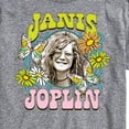 thumbnail image 3 of Janis Joplin - Butterfly And Flowers - Men's Short Sleeve Graphic T-Shirt, 3 of 5
