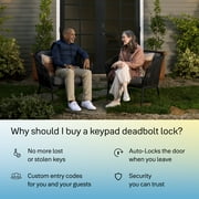 Yale Code Keypad Deadbolt, Key-Free Entry, Satin Nickel Finish, Model YED210-NR-619