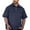Navy, variant on Ulitacool Shirts For Men Short Sleeves Double Pocket Solid Color Baggy Shirt With Pocket Soft Wear 2Xl Khaki