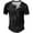 Black, variant on Caqnni Men's Cotton Shor Sleeve Henley T-Shirt Activewear (Available in Big & Tall) (AG,L)