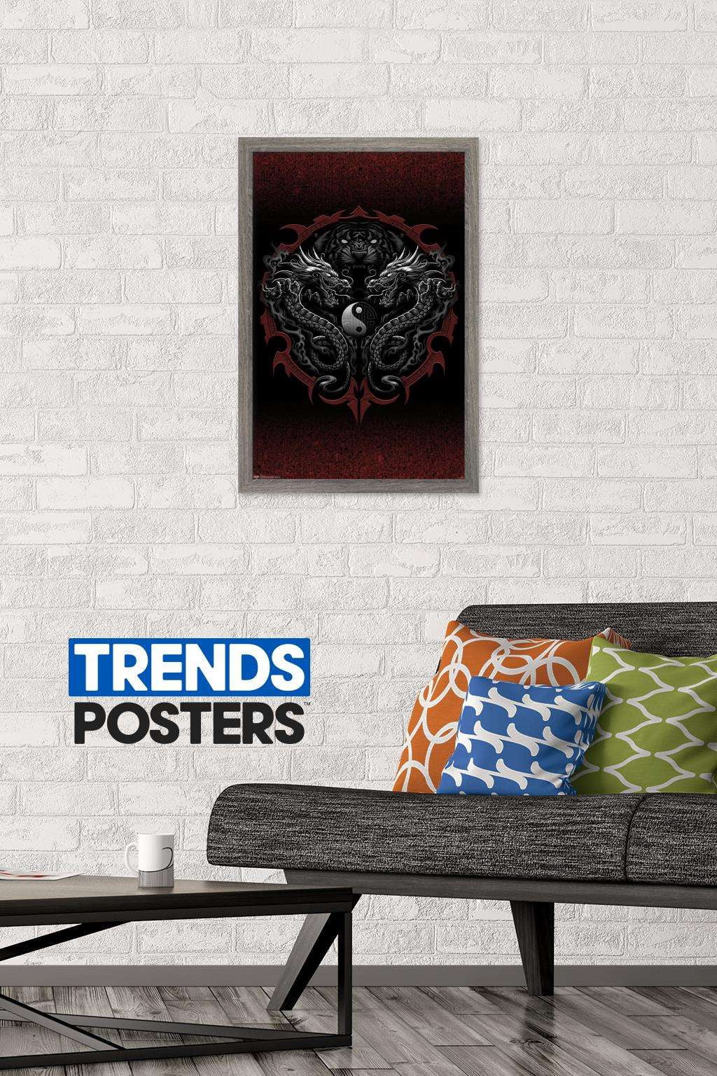 Rising Bengal Wall Poster, 14.725" x 22.375", Framed