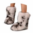 thumbnail image 4 of FUZHIQ Furry Boots Women's Winter Shoes Woman Fluffy Warm Snow Boots Mid-Calf Comfortable Outdoor Flat, 4 of 6