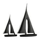 thumbnail image 1 of Pack Of 2 Sculptures Sailship For Home Decor Statue Moderna Ships Decoration Nautical Decorative For Living Room Shelf Table Office, 1 of 5