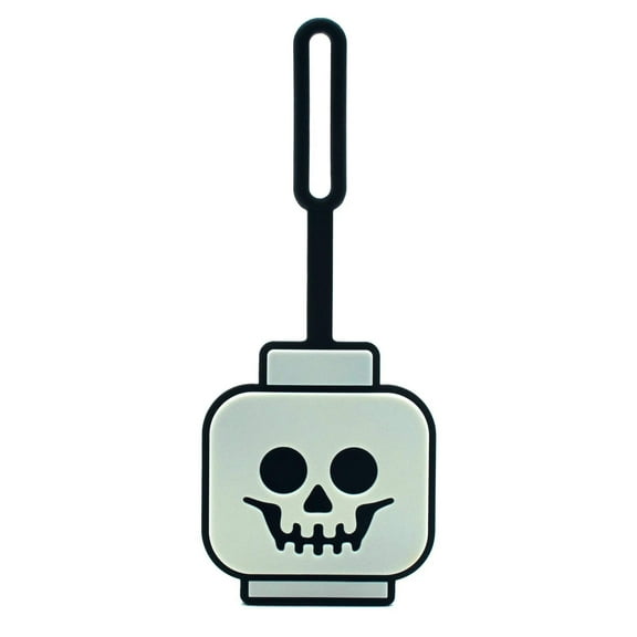 LEGO Minifigures Silicone Bag Tag - Skeleton Head Glow in the Dark (53648)