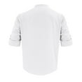 thumbnail image 5 of FRSASU Men's Cotton Linen 2 Piece Outfits Cuban Short Sleeve Button Down Shirts and Shorts Summer Beach Vacation Sets for Men White, 5 of 8