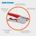 thumbnail image 3 of Kit de Crimpadora Cable Coaxial para RG59 y RG6. Pelacables con 10 Conectores F, 3 of 5