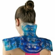 Re-usable Neck and Shoulder Hot/Cold Gel Pad Full Coverage Therapy Wrap