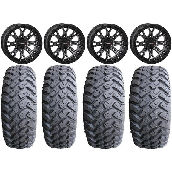 System 3 ST-6 14" Wheels Dark Tint 31" MotoHammer Tires Polaris RZR XP 1000 / PRO XP / Ranger XP 900/1000