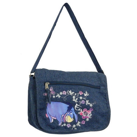 eeyore messenger denim disney bag