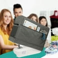 thumbnail image 4 of Sewing Machine Carrying Case for Most Standard Sewing Machine, Universal Travel Tote Bag with 2 Removable Transparent Zipper Pouches for Sewing Supplies, 4 of 9