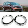 thumbnail image 5 of Pantalla de automóvil 2 piezas de luz antiniebla cubiertas de cromo anillos de ajuste de reemplazo p Meterk Pantalla de automóvil, 5 of 5