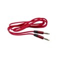 thumbnail image 1 of 3.5mm Auxiliary Audio Music Cable Car Audio Stereo AUX Cable Wire- Red, 1 of 2
