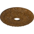 thumbnail image 3 of Ekena Millwork 19 7/8"OD x 3 5/8"ID x 1 1/4"P Spring Leaf Ceiling Medallion (Fits Canopies up to 5 5/8"), Hand-Painted Smokey Topaz, 3 of 6