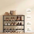 thumbnail image 5 of LEDREM Shoe Rack Four-layer Iron Wire Wtandard Part Whoe Rack, 5 of 6