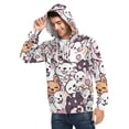 thumbnail image 6 of Cute Puppy Figure Men’s Hoodies Sweatshirt with Full Zip Pockets Fleece Jackets, 6 of 8