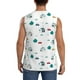 thumbnail image 4 of Fotbe Cartoon House Car Men's Camiseta sin Mangas Estampada para Hombres, Playera Casual para Gimnasio, Entrenamiento, Playa-Medium, 4 of 7