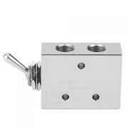 Toggle Switch Valve 2-Position 5-Way Mechanical Pneumatic Knob Switch G1/8in 1.5~8kgf/cm2