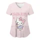thumbnail image 2 of Uniforme de enfermera Sanrio con estampado de dibujos animados para mujer, camiseta de manga corta con cuello en V y bolsillo, ropa de calle Kawaii, moda de Hello Kitty, 2 of 6