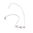 thumbnail image 2 of Aloy Anklet Creative Beautiful Simple Toble Chain Ornament Exquisite Faet Fashion Accessory Girl Jewelry for Decor Silver Inevent AP009277-02, 2 of 7