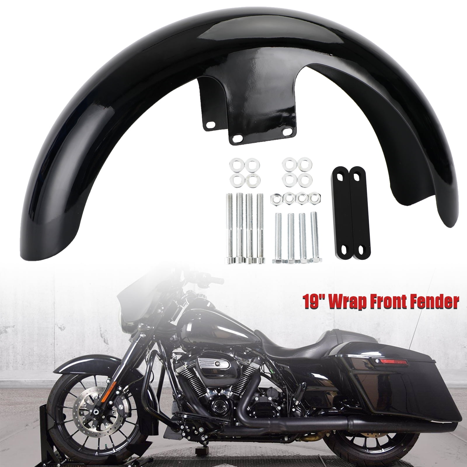 Mad 19" Wrap Front Fender For Touring Electra Street Road Glide