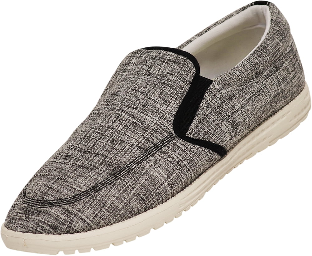 mens canvas loafers slip ons
