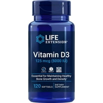 Life Extension Vitamin D3 125 mg (5000 IU), 120 Softgels