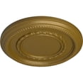 thumbnail image 3 of Ekena Millwork 12 5/8"OD x 1 1/8"P Federal Roped Small Ceiling Medallion (Fits Canopies up to 6"), Hand-Painted Gold, 3 of 7