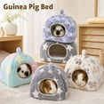 thumbnail image 2 of Multi‑Color Multi‑Size Semi‑Closed Cotton Small‑Pet House, Yurt‑Style Hanging Hideaway For Dwarf Hamsters Guinea Pigs Cage Interior Use, 2 of 10