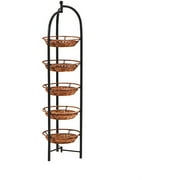 Rattan 5-Tier Basket Shelf