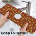thumbnail image 6 of Sikiie Fall Leaves Splash Guard for Sink Faucet-1 PC Super Absorbent Fast Drying Mat Sink Gadgets-Splash Guard for Kitchen, Sink Mat, 6 of 7