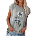 thumbnail image 2 of Blusa de manga corta con estampado floral, blusa de manga corta, blusa de manga corta, blusa de manga corta, tecnología avanzada, 2 of 6