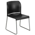 thumbnail image 1 of HERCULES Series 880 lb. Capacity Black Full Back Contoured Stack Chair with Sled Base, 1 of 9