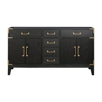 Laurel 60 in W x 22 in D Black Oak Double Bath Vanity