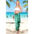 thumbnail image 3 of HAPPY BAY Women's Bikini Wraps Beach Wrap Sarong Cover up Skirt Bathing suit Swimsuit Cover Ups for Swimwear Women One Size Batik, Shamrock, 3 of 5