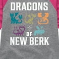 thumbnail image 3 of How to Train Your Dragon - Dragons Of New Berk - Toddler And Youth Girls Raglan Graphic T-Shirt, 3 of 5