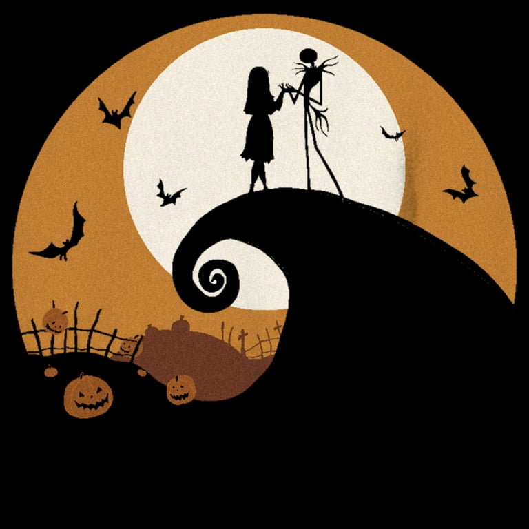 The Nightmare Before Christmas Jack And Sally On The Hill