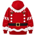 thumbnail image 6 of CAIVO Men Women Unisex Christmas Pet Pouch Hoodie Snowman Sweatshirt with Pocket for Dogs Cats With Zipper Pockets For Holiday Party Tops, 6 of 6