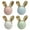 4-Set, variant on HDJNal 4 Set Rabbit Shape Cabinet Handles Ceramic Drawer Handles Lovely Dresser Pull Handle Wardrobe Cupboard Door Hardware,Nursery Drawer Handles for Decor