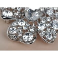 thumbnail image 3 of Shadow Clear Crystal Rhinestone y Tone Flower Fashion Design Pin Brooch, 3 of 5