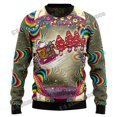 thumbnail image 3 of Suéter navideño feo con estampado 3D de Satan Claus Merry Christmas Hail Satanic, suéter de punto cálido informal unisex para invierno MY11, 3 of 5