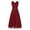 Burgundy, variant on Alvivi Kids Sleeveless Ruched Chiffon Long Dress Flower Girls Wedding Pageant Bridesmaid Dress Pink 12