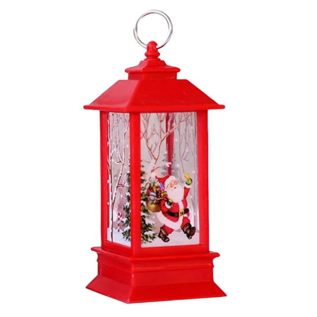 Vela navideña con velas LED tipo té para fiesta de decoración navideña