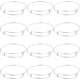 thumbnail image 1 of 12 pulseras expandibles de plata, de acero inoxidable, con alambre expandible, ajustables, de plata mate, de metal blanco, apilables., 1 of 9