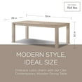 thumbnail image 3 of Maven Lane Cleo Contemporary Wooden Dining Table in Refined White Finish, 3 of 7