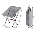 thumbnail image 4 of Silla plegable de pesca Silla perezosa individual universal Playa turística al aire libre (gris), 4 of 7