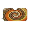 thumbnail image 7 of Picia Colorful Swirl Curved Windshield Sunshade Accordion Folding Style Auto Shade for Car Truck SUV Van Blocks UV Ray Sun Visor Protector -Small, 7 of 7